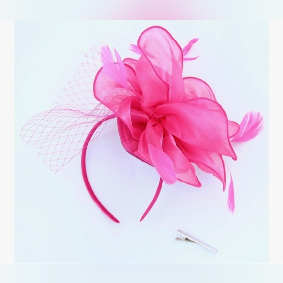 SOLD SAFERIN Women's Fascinators Feathers Tea Party Hat #843 - Picture 5 of 11
